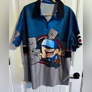 #3900. Scudopro Men's Short Sleeve Cycling Shirt w/Animated Graphic. Size 3X